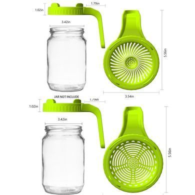 Крышка сито с ручкой для банки для проращивания семян 86мм